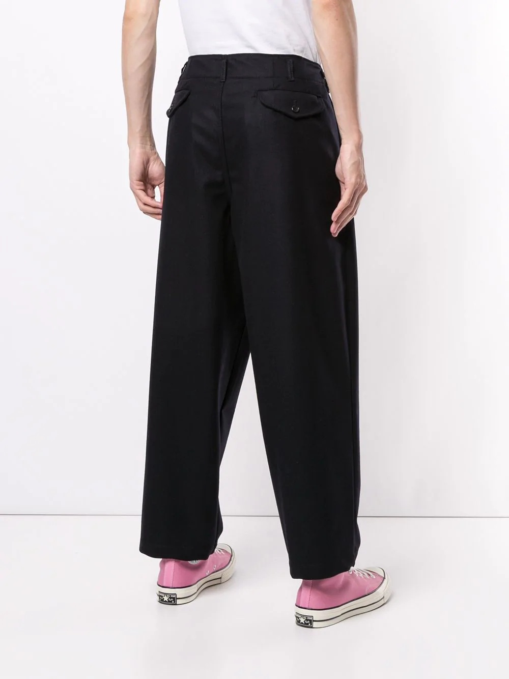 wide leg cropped trousers  - 4