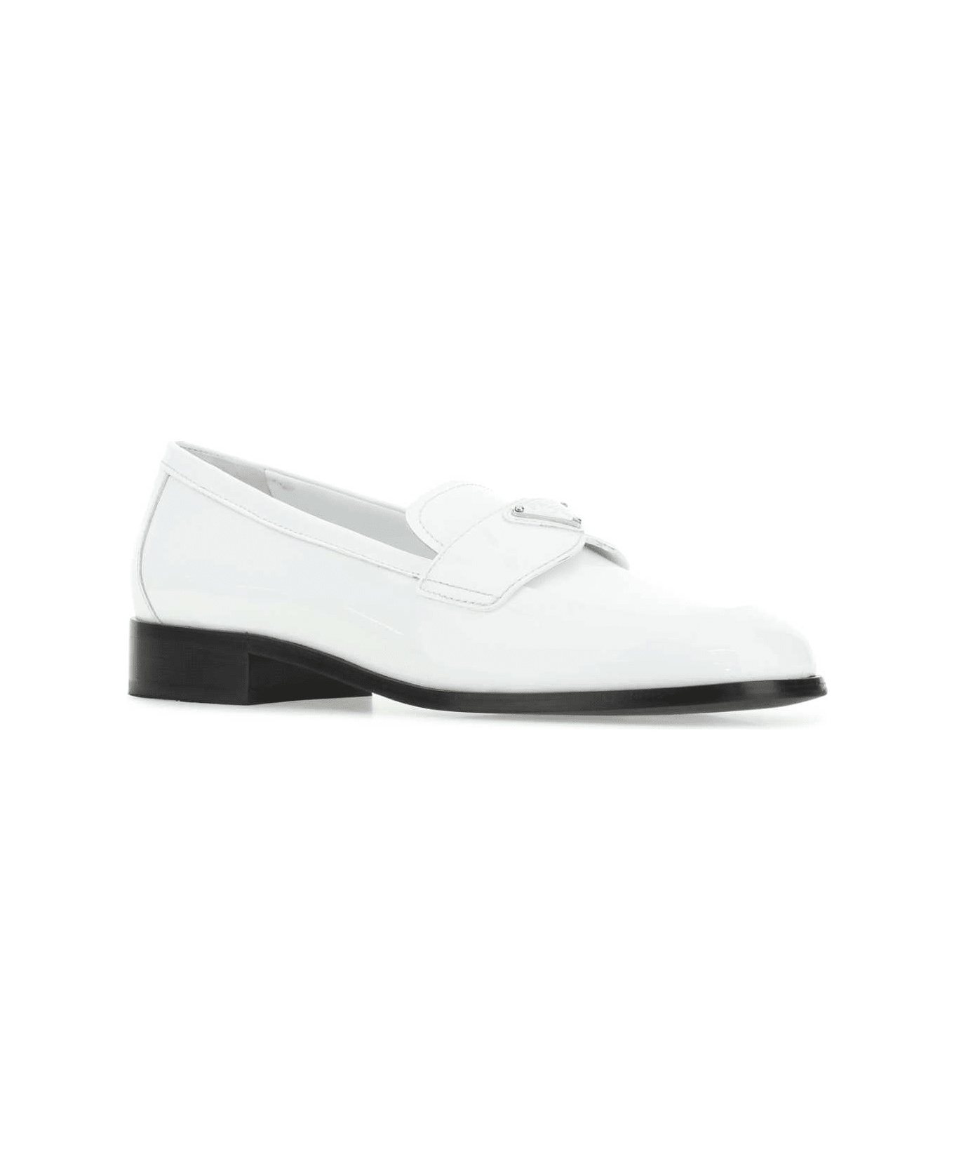 White Leather Loafers - 2