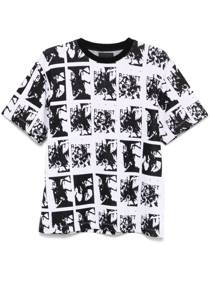 patterned-jacquard T-shirt 1
