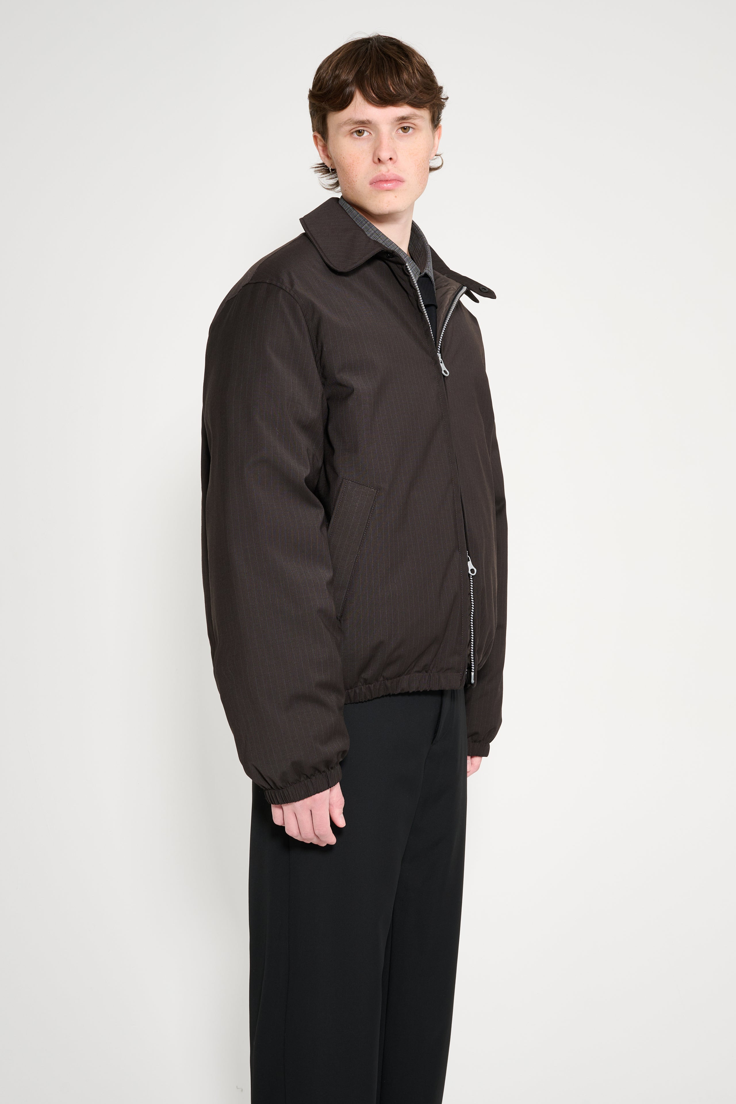 OUR LEGACY AVENUE PUFFA CHURCHILL STRIPE MEMBRANE WOOL - 4