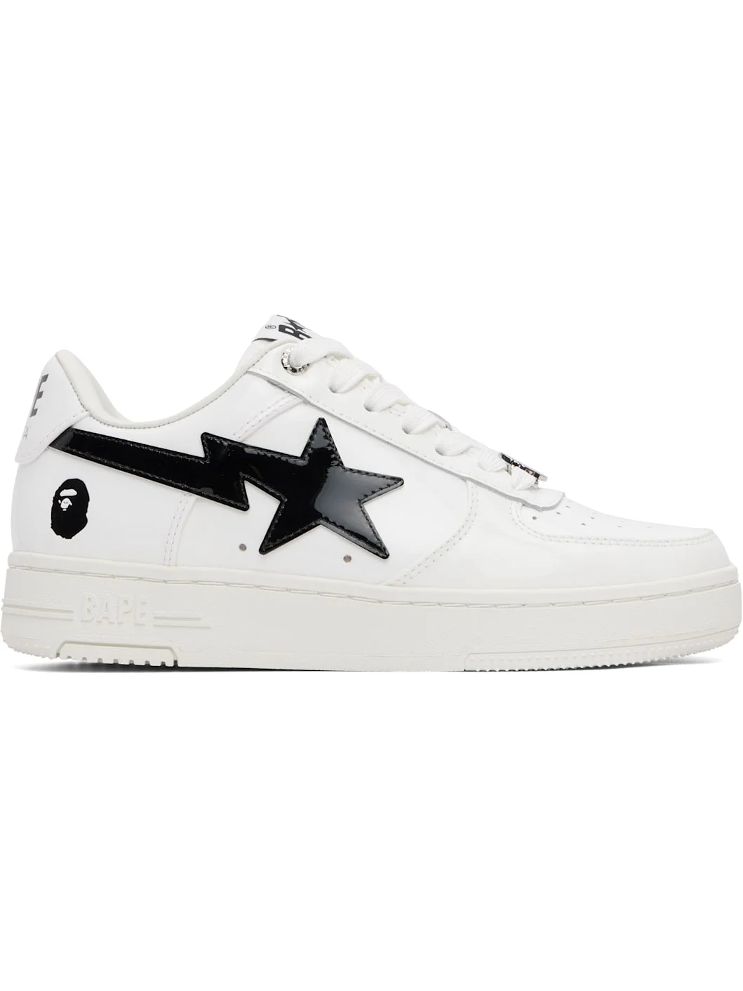 White & Black BAPE STA #2 L Sneakers - 1