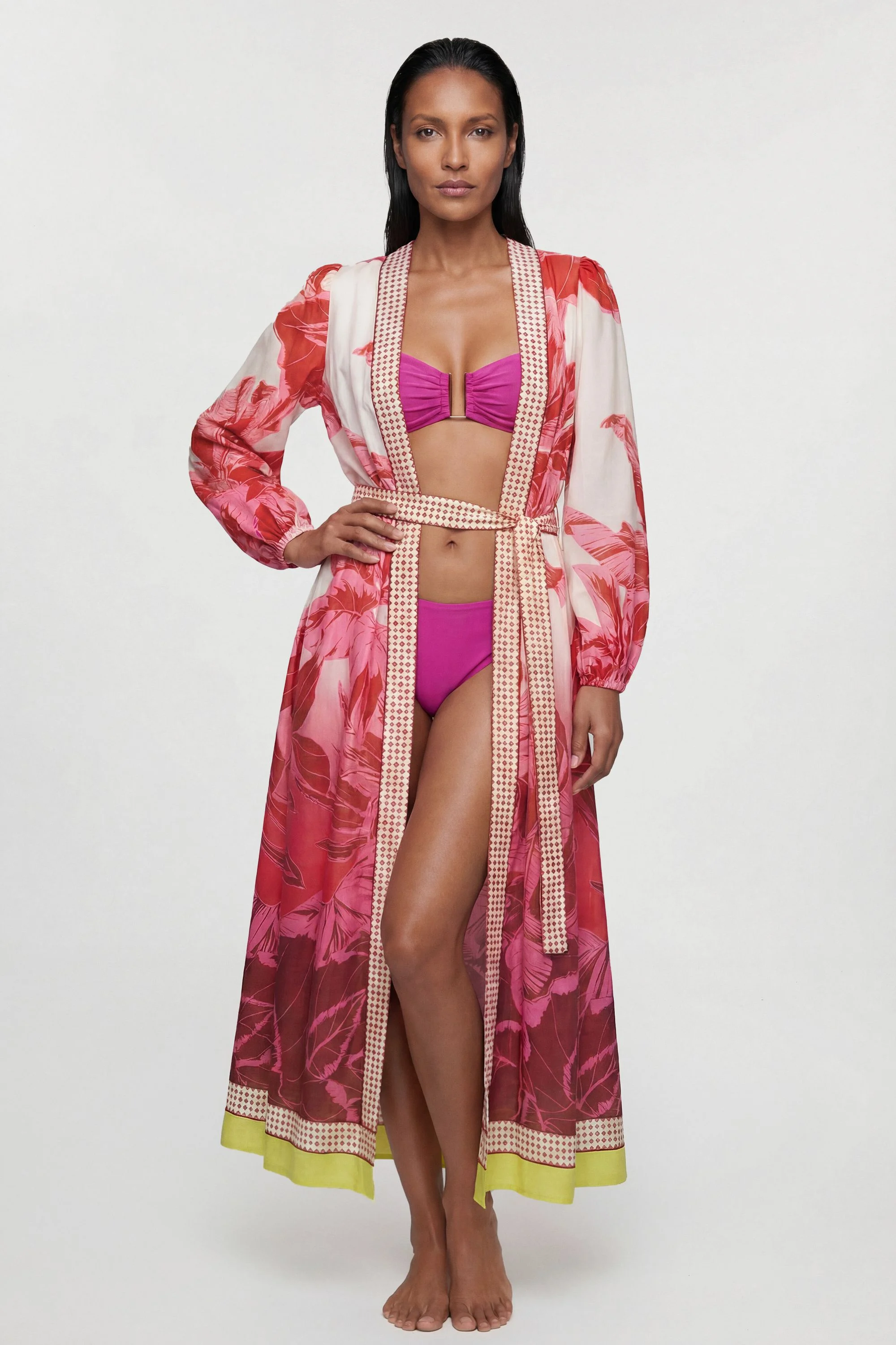 Cotton Voile Maxi Beach Dress - 1