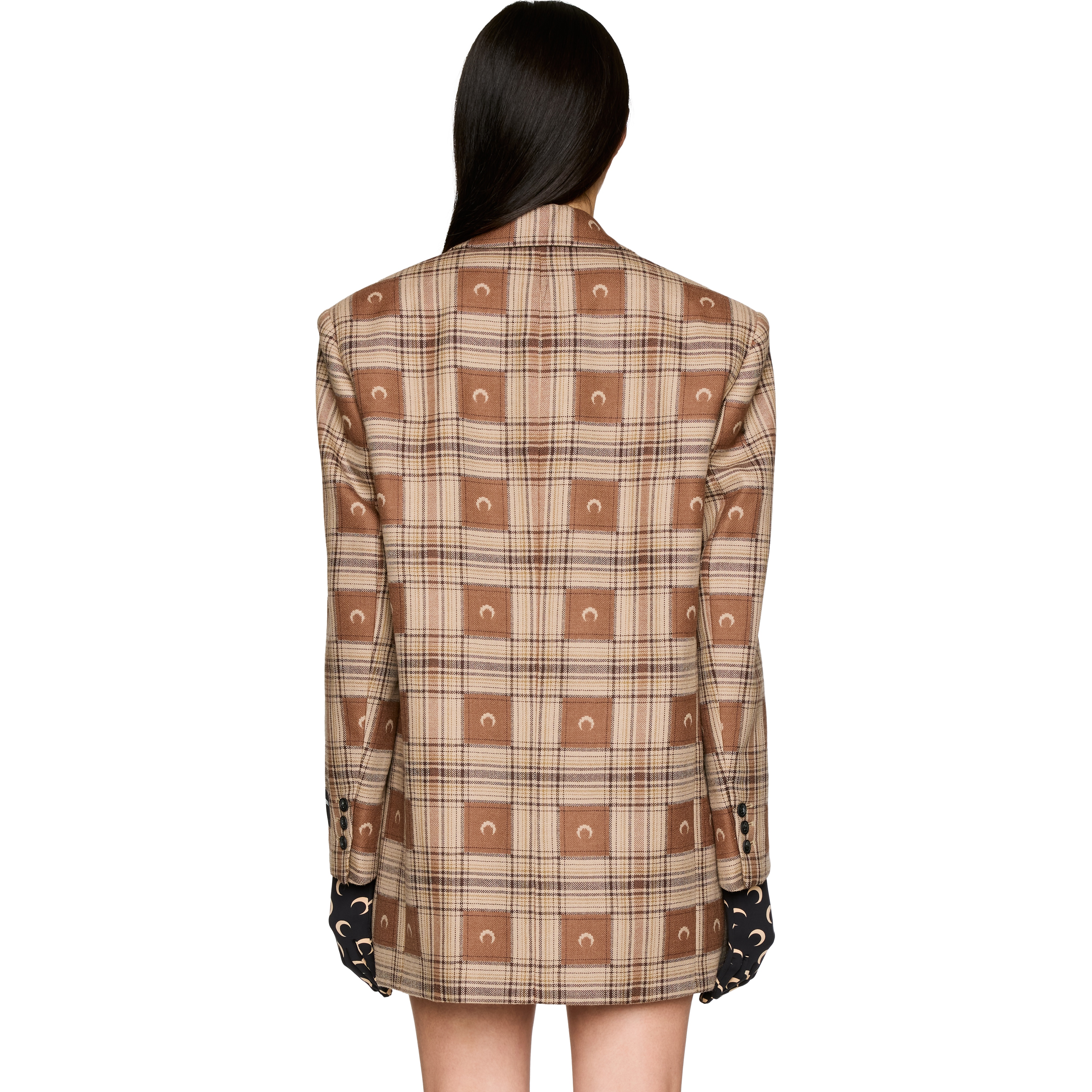 Moon Checks Jacquard Boxy Jacket - 3
