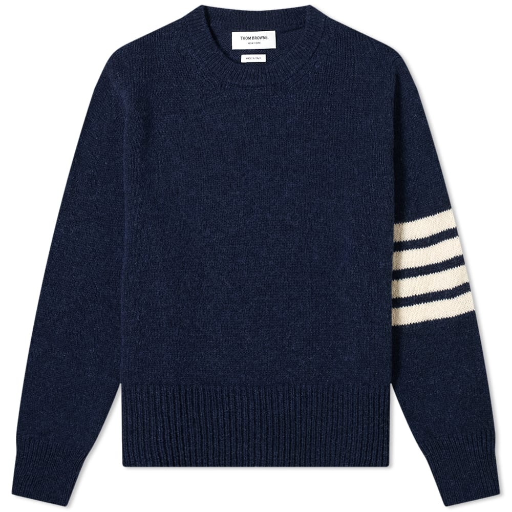 Thom Browne 4 Bar Shetland Crew Knit - 1