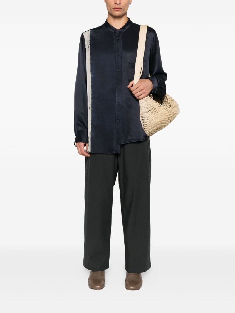Ziggy Chen asymmetric silk shirt outlook