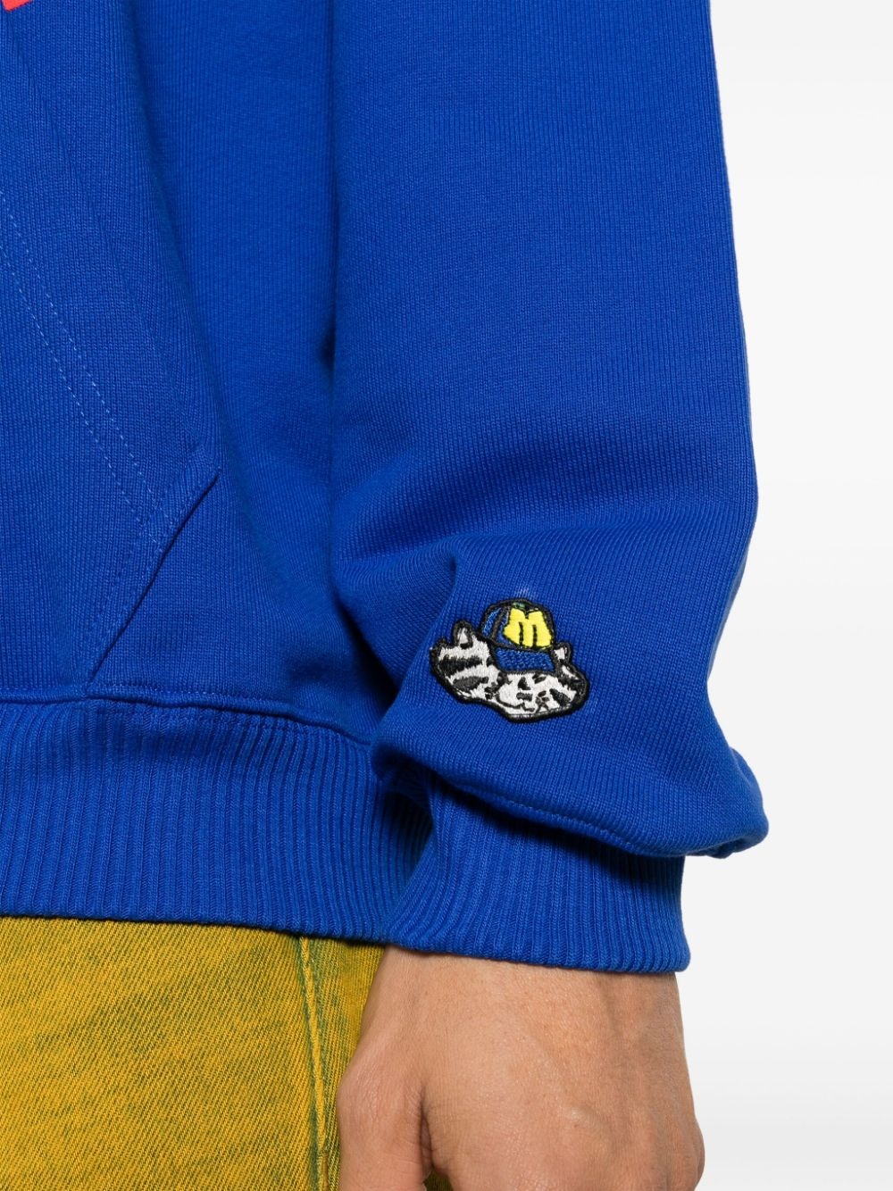 graphic-print cotton hoodie - 5