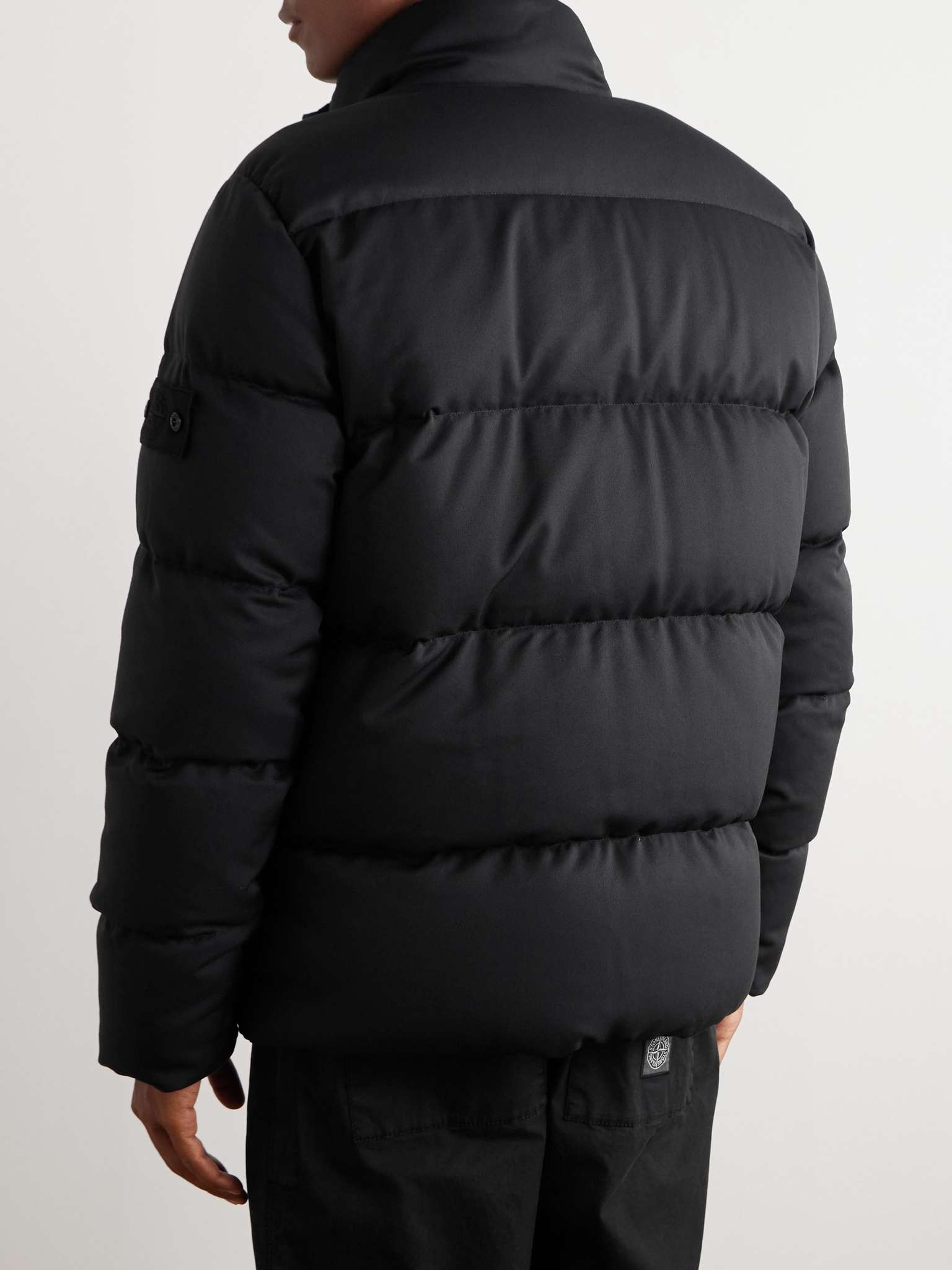 Ghost Logo-Appliquéd Quilted Wool-Twill Down Jacket - 4