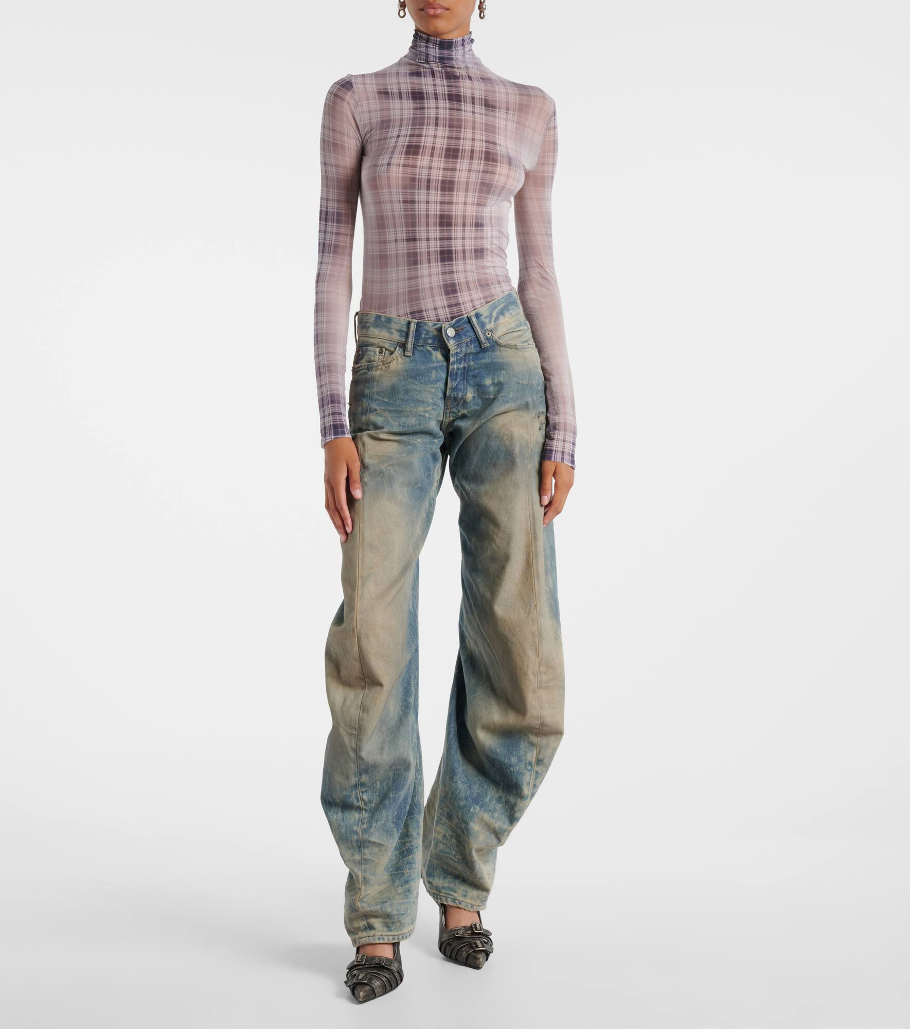 2006F low-rise wide-leg jeans - 7