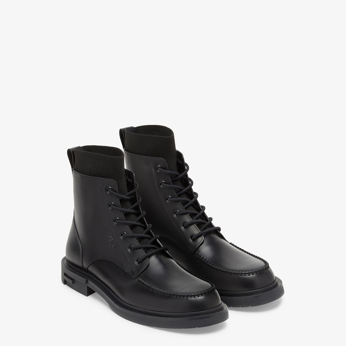 Slip On Fendi Frame Biker Boots - 4