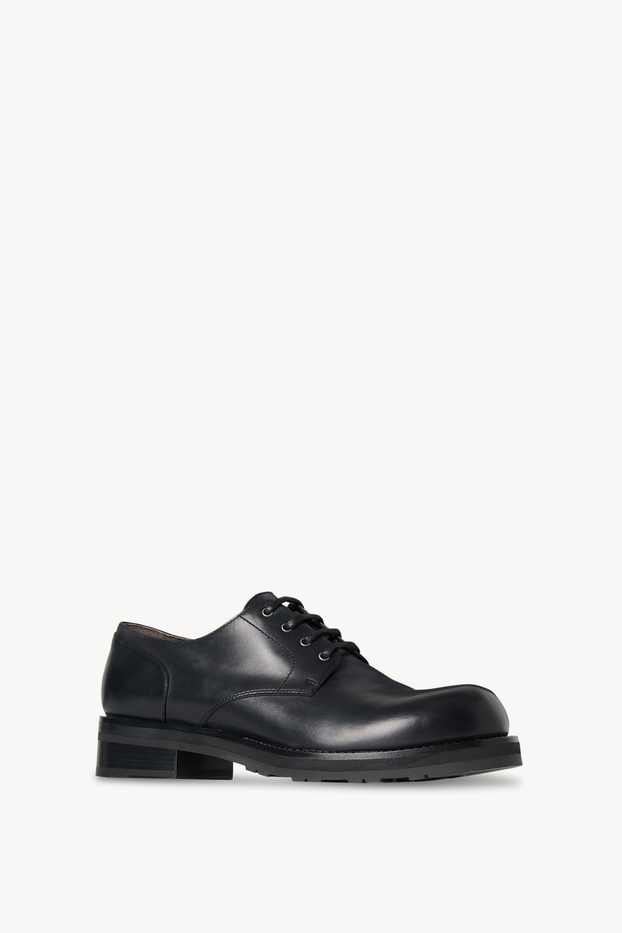 Derby Lug Sole Shoe in Leather - 2