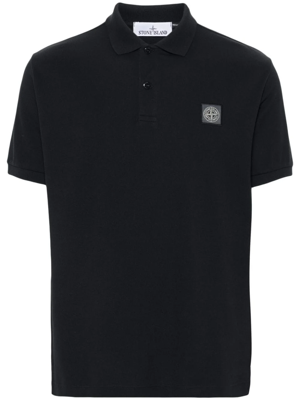 Compass-appliqué polo shirt - 1