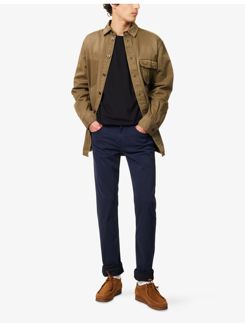 7 For All Mankind Luxe Performance Crewneck Stretch-Cotton T-Shirt outlook