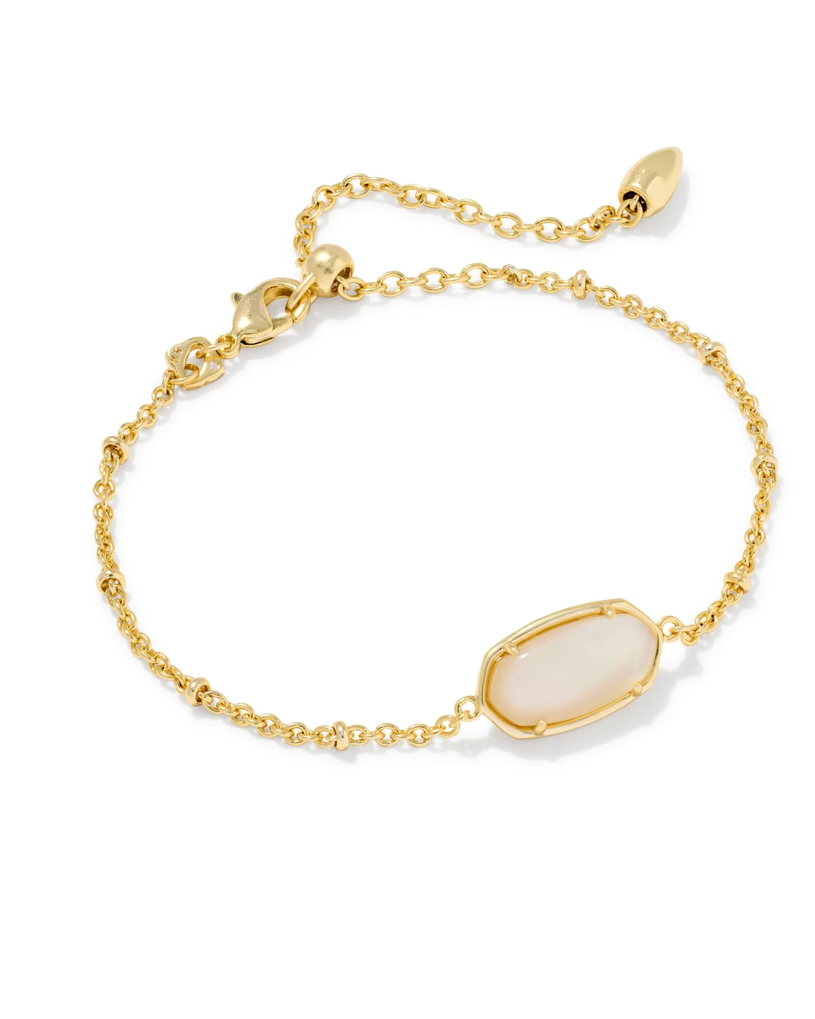 Tiger Striped Elaina Gold Delicate Chain Bracelet - 1
