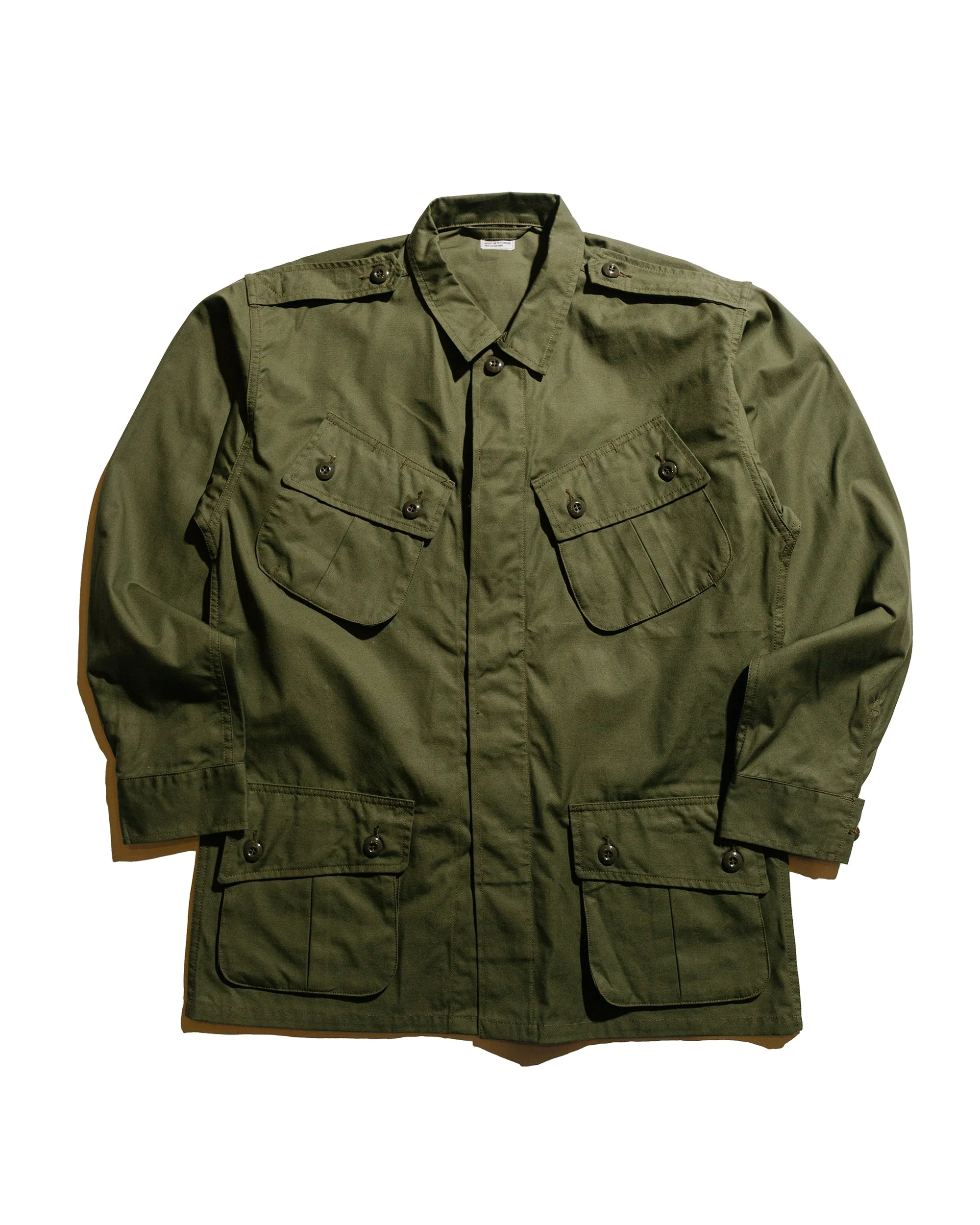 MJ22006 Coat, Man's, Combat, Tropical (Model 220) Olive - 1