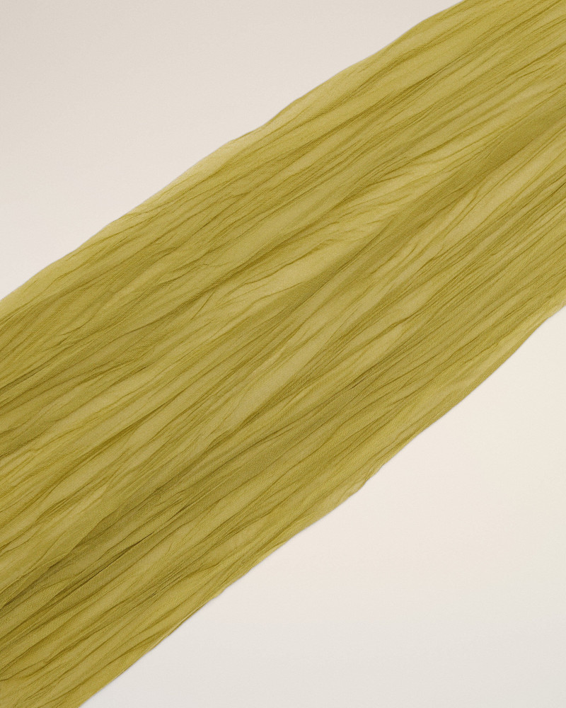 GREEN POLYESTER CRUMPLED GAVROCHE 4
