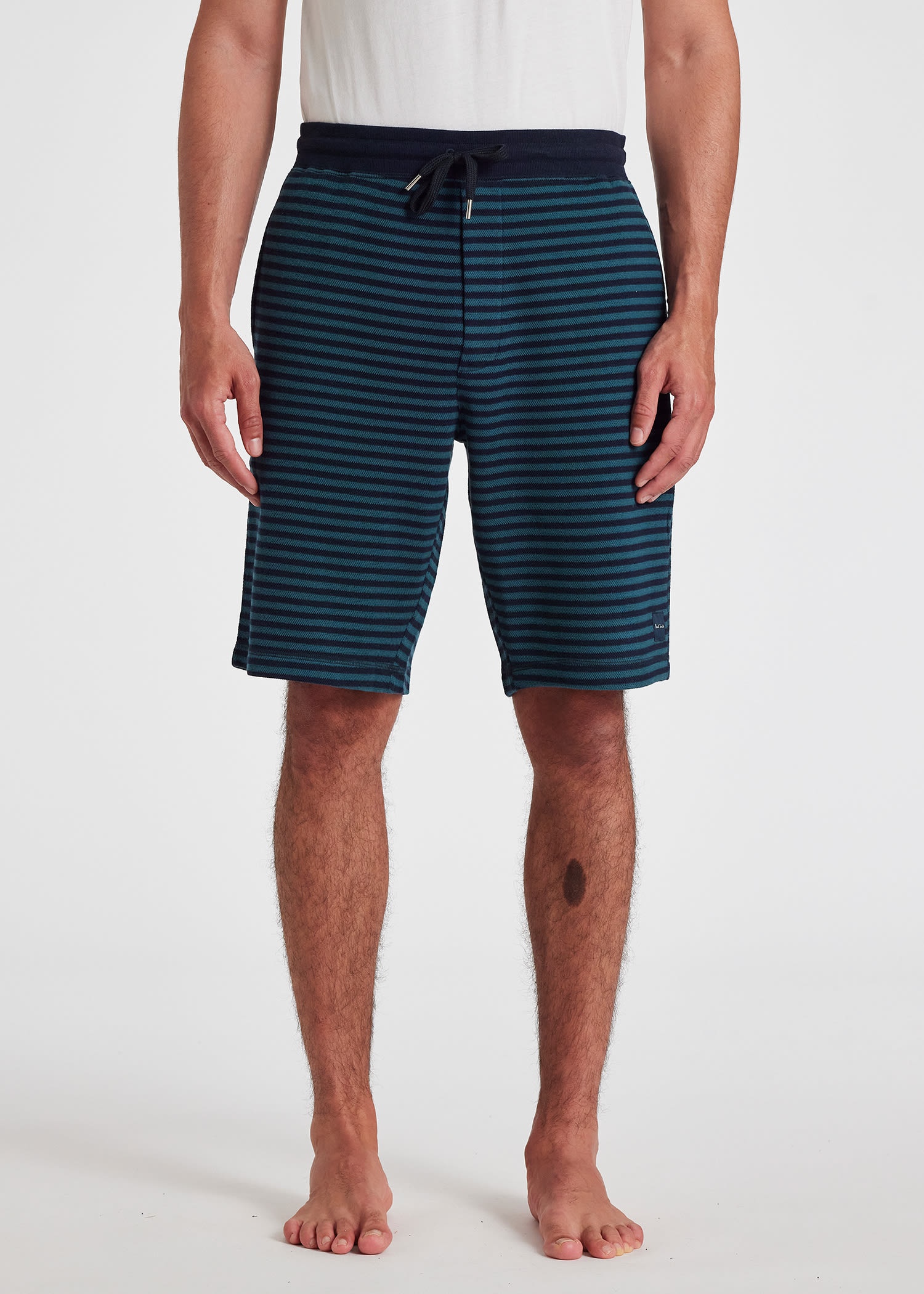 Stripe Jersey Lounge Shorts - 5