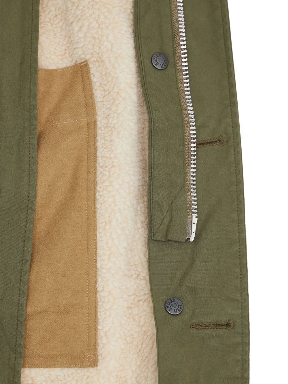 hooded fleece-lined parka - 5