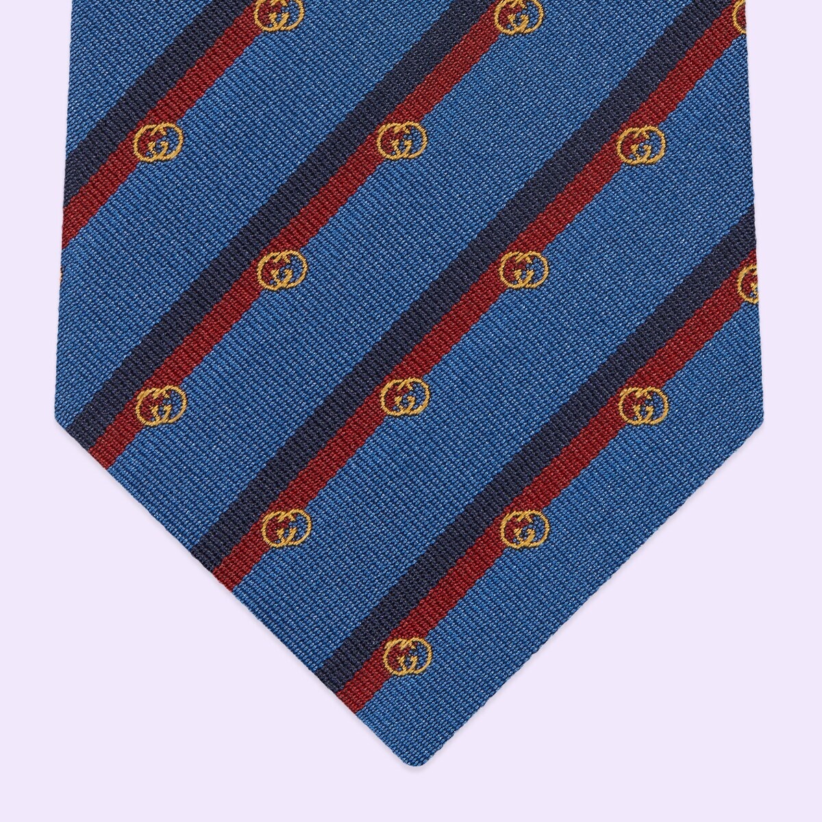 Interlocking G silk jacquard tie - 4