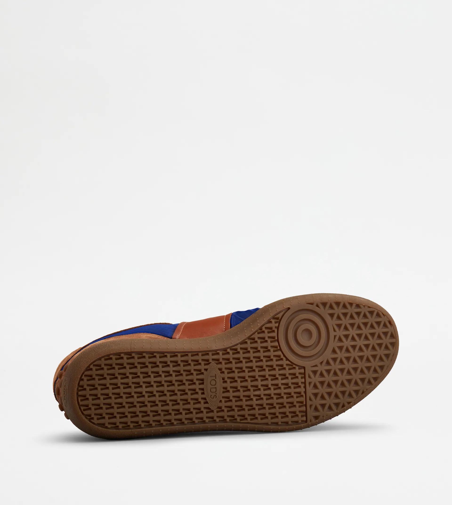 TOD'S TABS SNEAKERS IN SUEDE AND FABRIC - BROWN, BLUE - 5