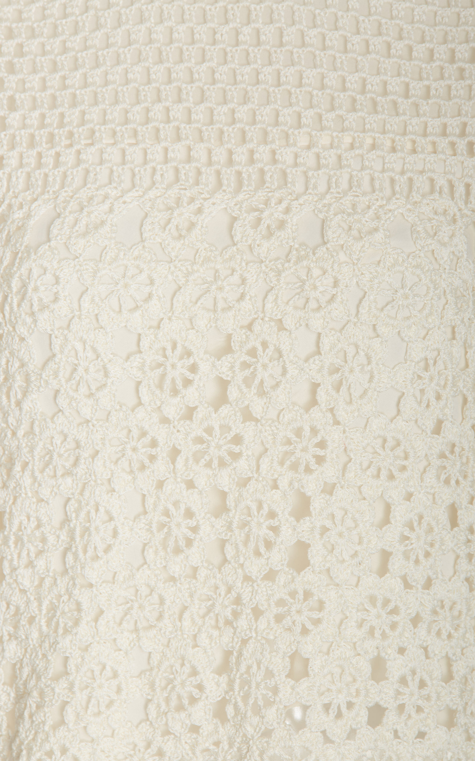 Silk-Crochet Top white - 3