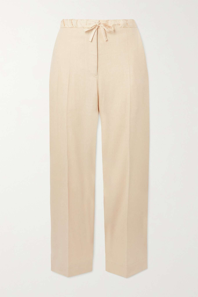 Wool straight-leg pants 1