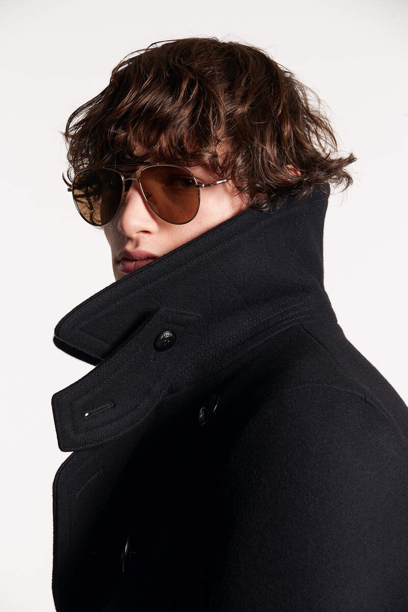 DOUBLE-BREASTED PEACOAT - 5
