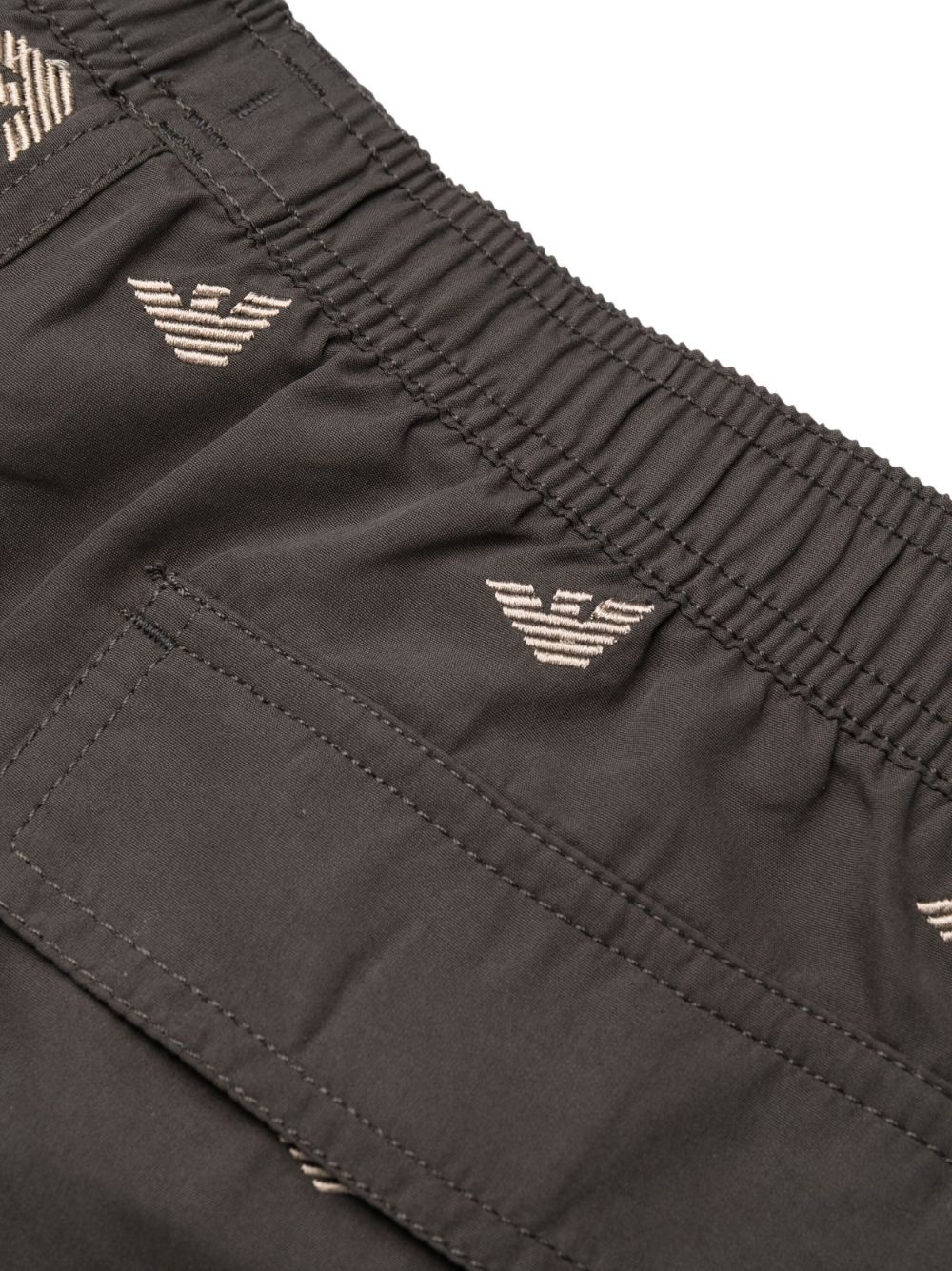 logo-print elastic-waisted swim shorts - 3