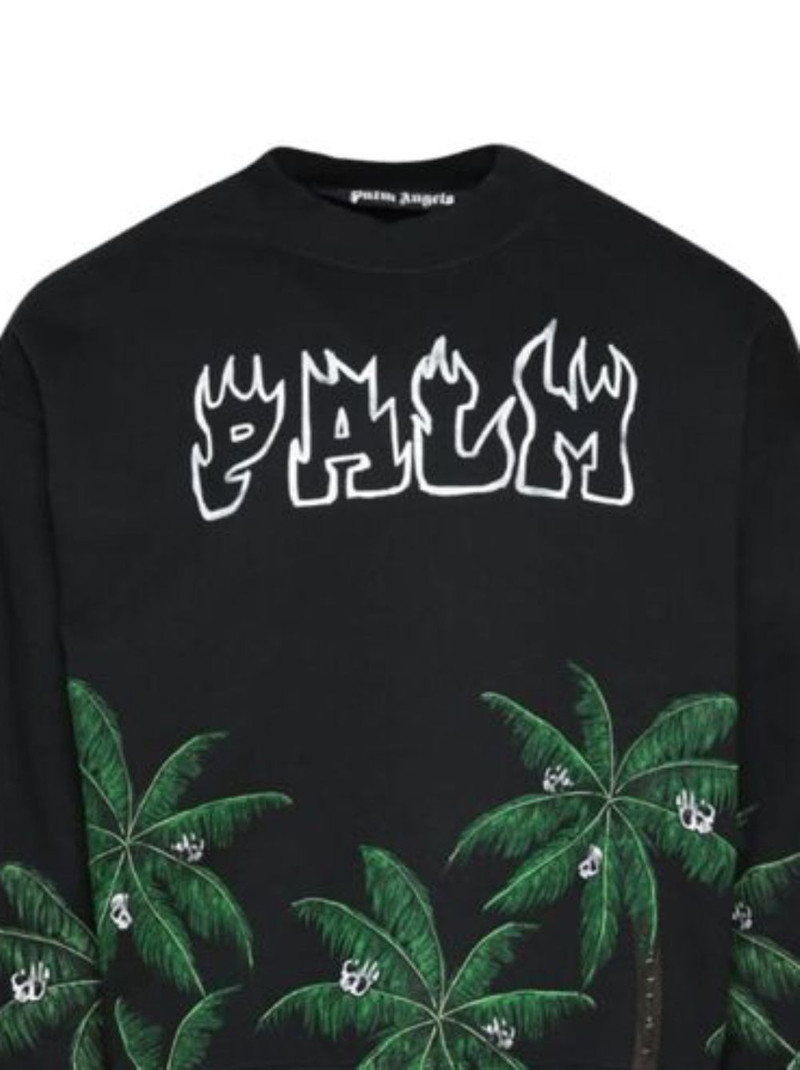 Palm Angels Palms & Skulls sweatshirt outlook