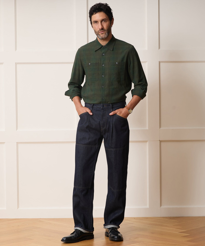 Pleated Denim Welder Pant 3