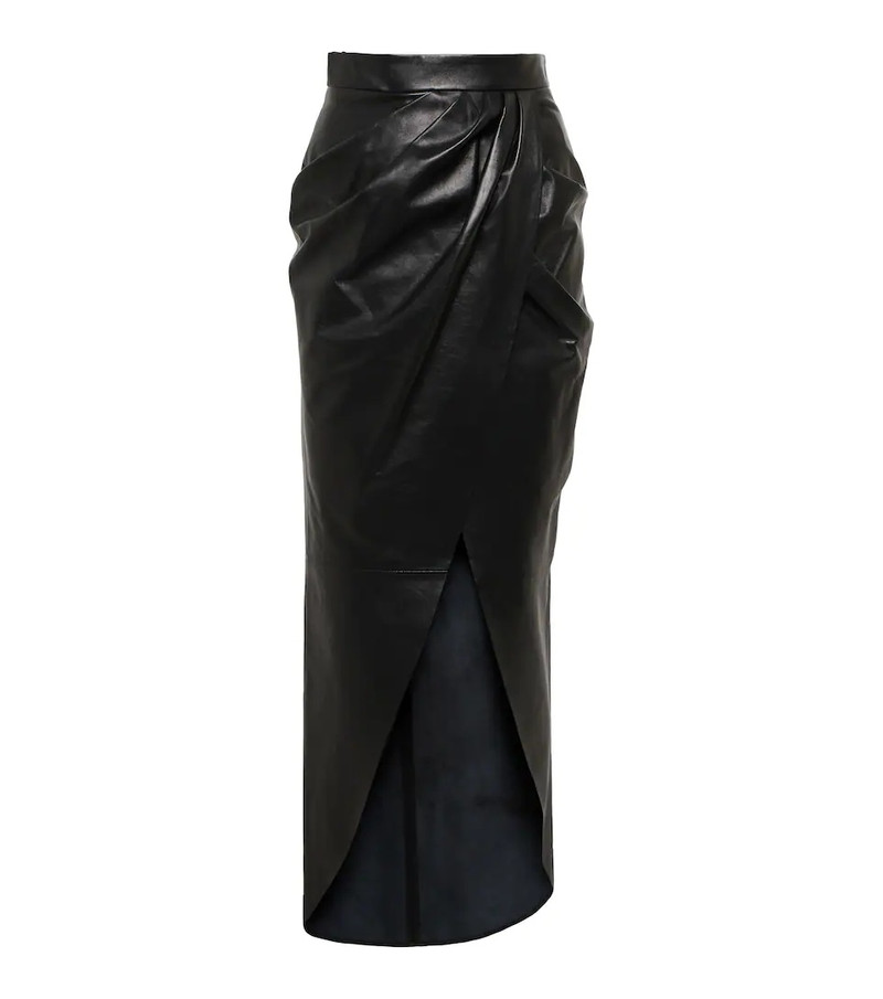 Leather wrap skirt 1