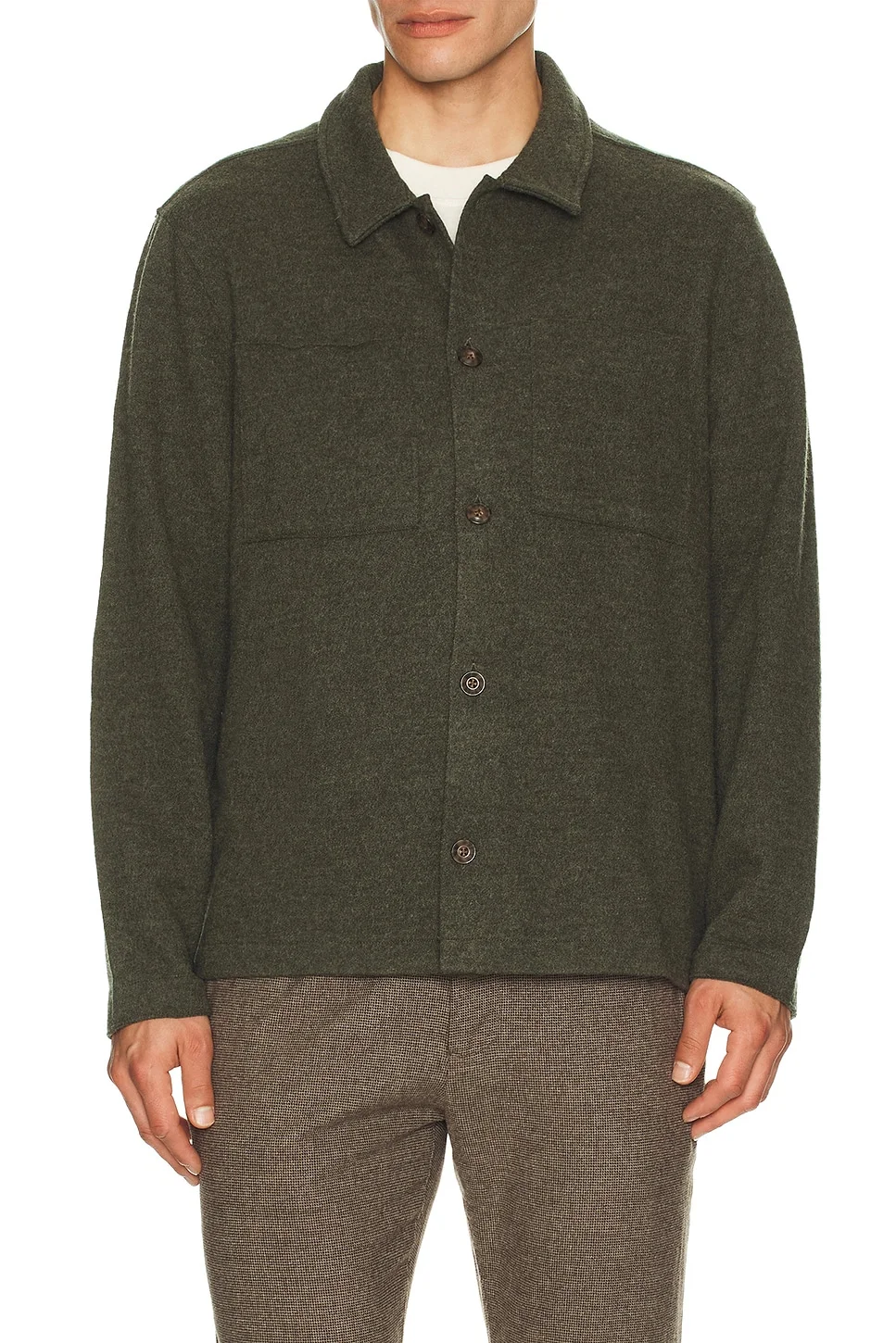 Boiled Wool Overshirt - 1