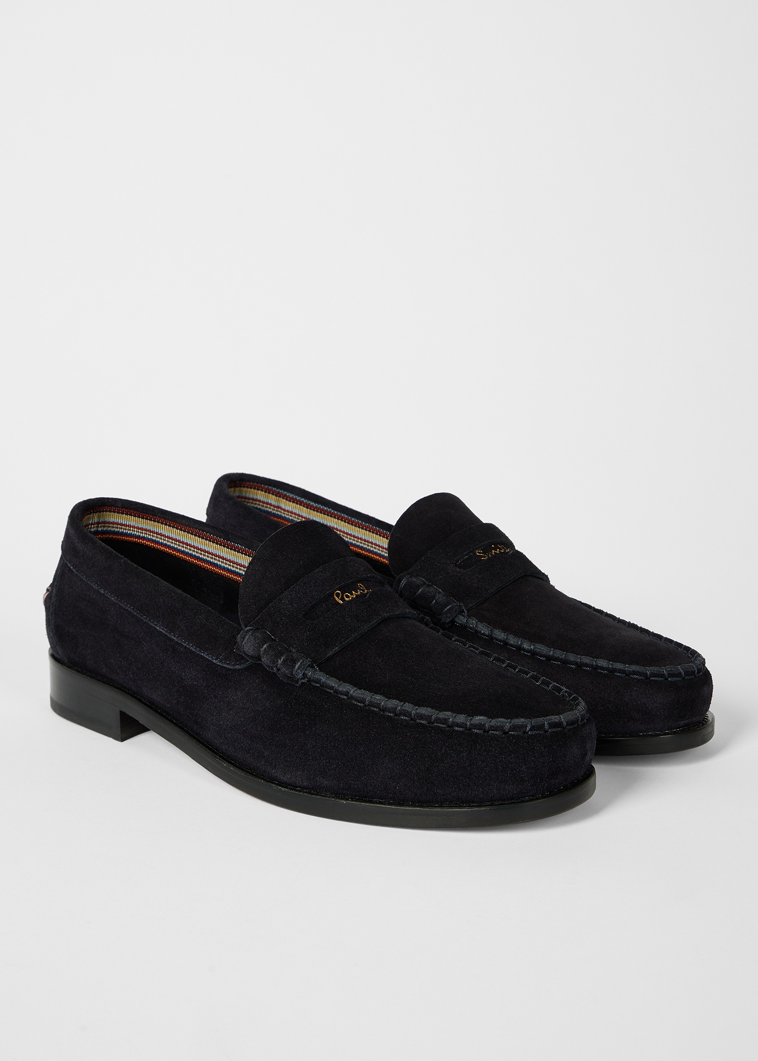 Navy Suede 'Lido' Loafers - 2