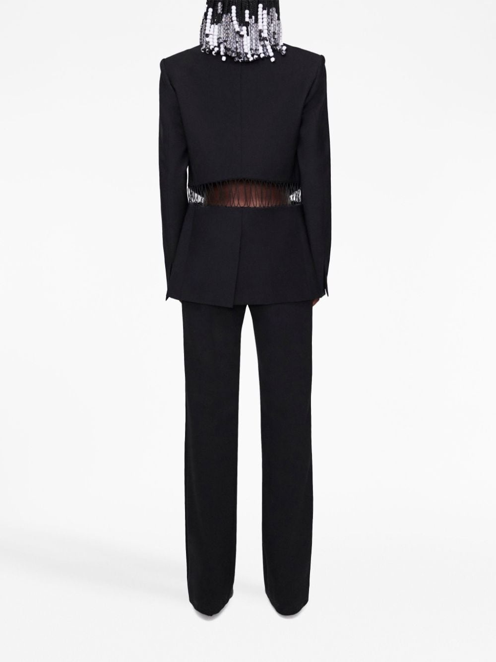 single-breasted wool blazer - 5