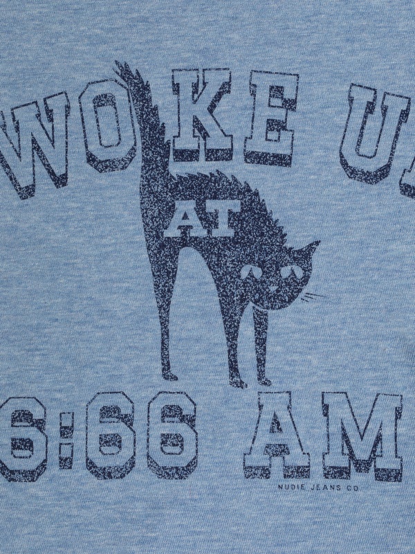 Eve 6-66 Ringer T-Shirt Bluemelange - 4