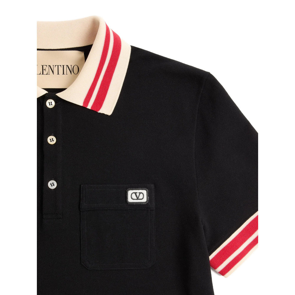 Valentino Black Polo Shirts Men - 2