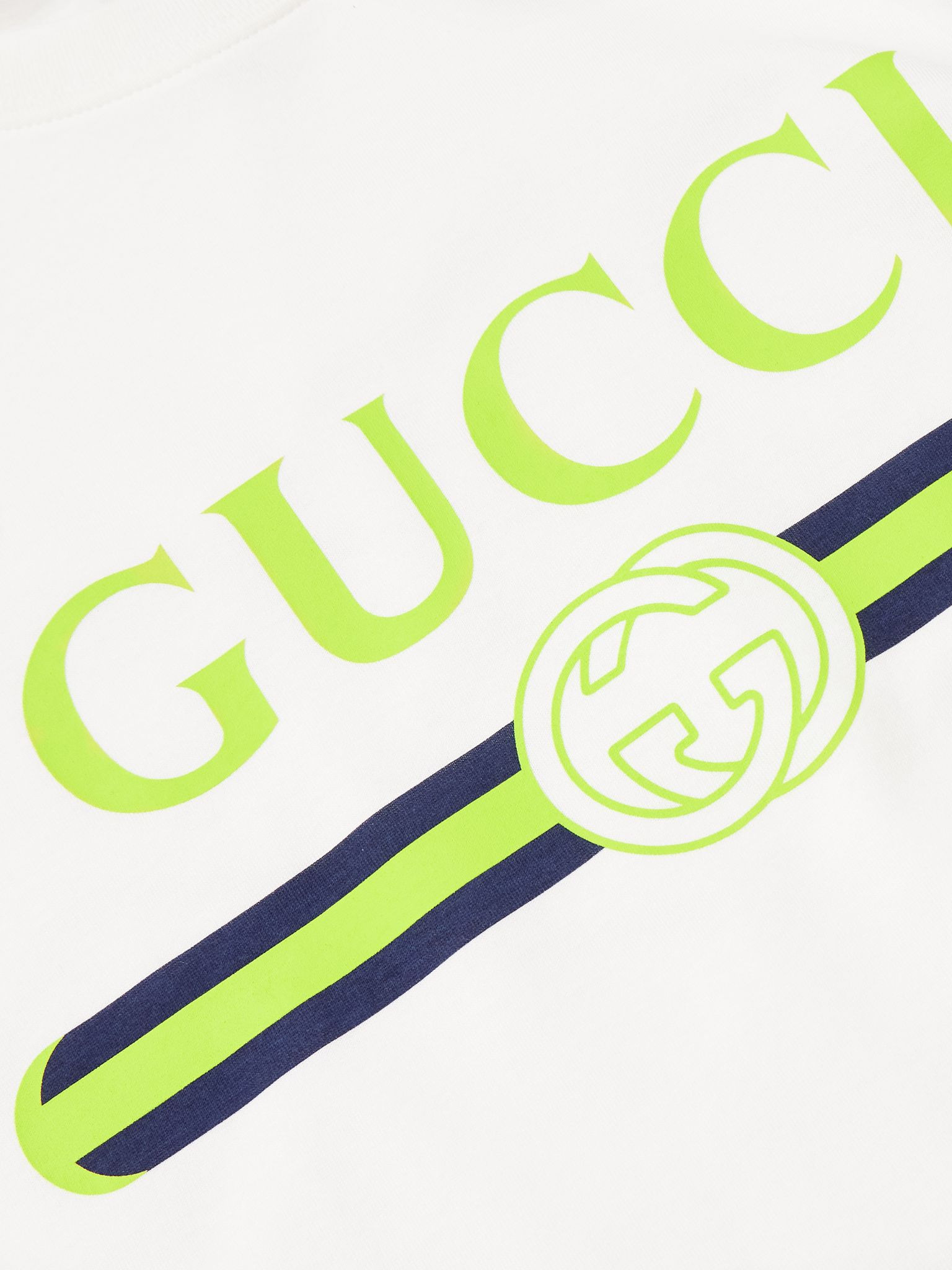 Logo-Print Cotton-Jersey T-Shirt White - 4