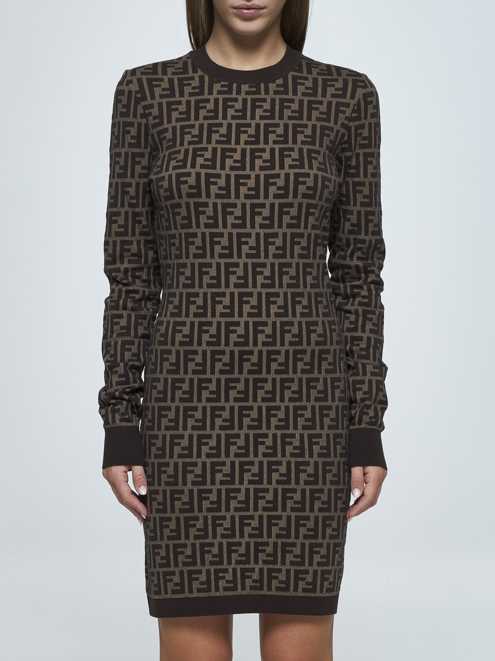 FENDI Cotton dress with ff motif コットン ワンピース FENDI FF cotton dress | danielloboutique | REVERSIBLE