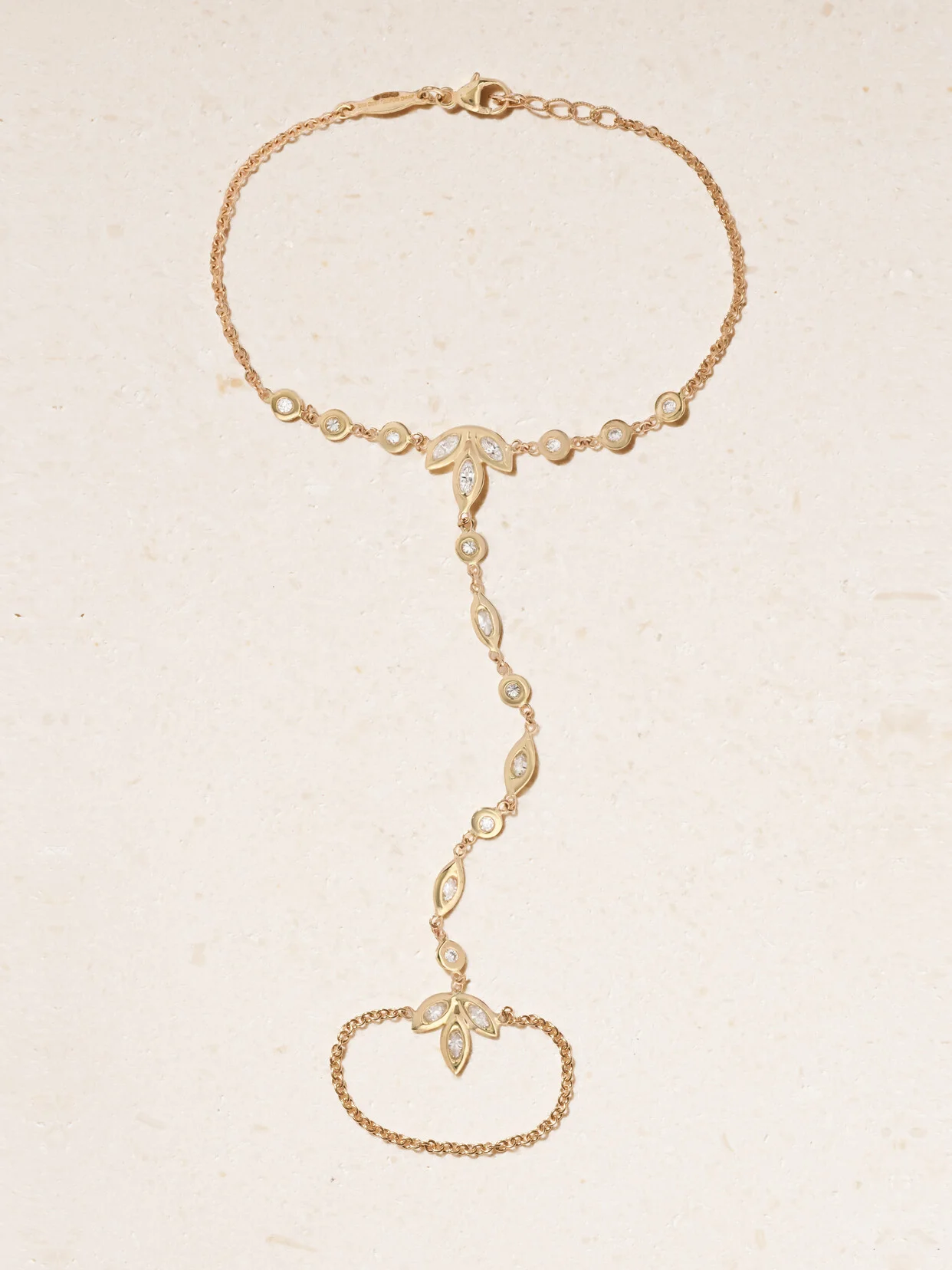 Blossom 14-karat Gold Diamond Bracelet - 1
