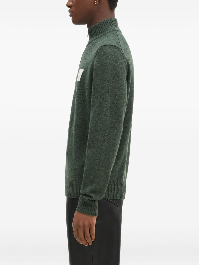 half-zip logo-detaill sweater 3