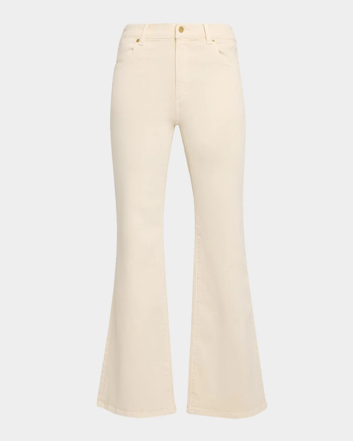 Rosie Flare-Leg Stretch Cotton Pants - 1