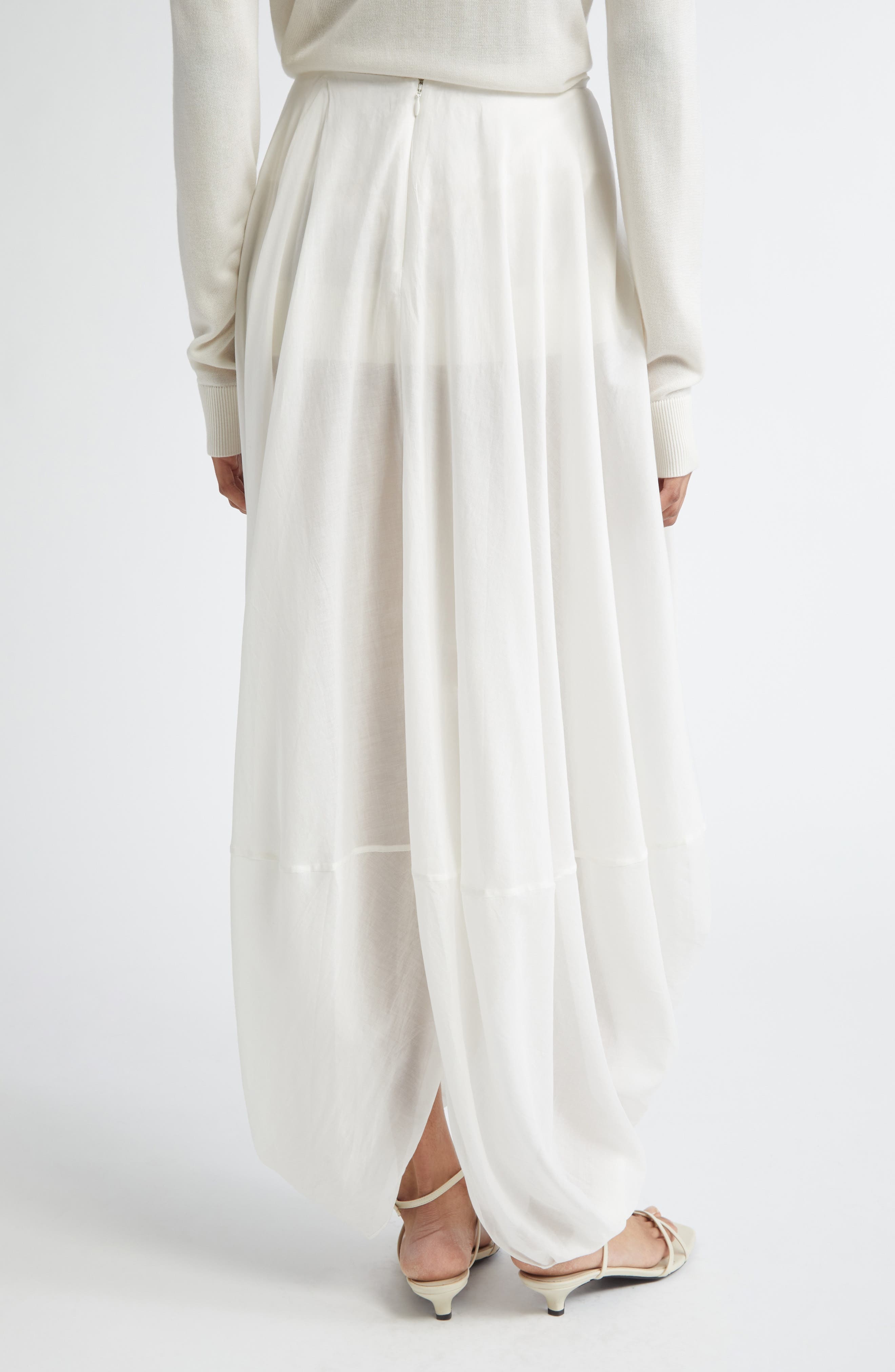 TOTEME Cocoon Maxi Skirt in White at Nordstrom - 3