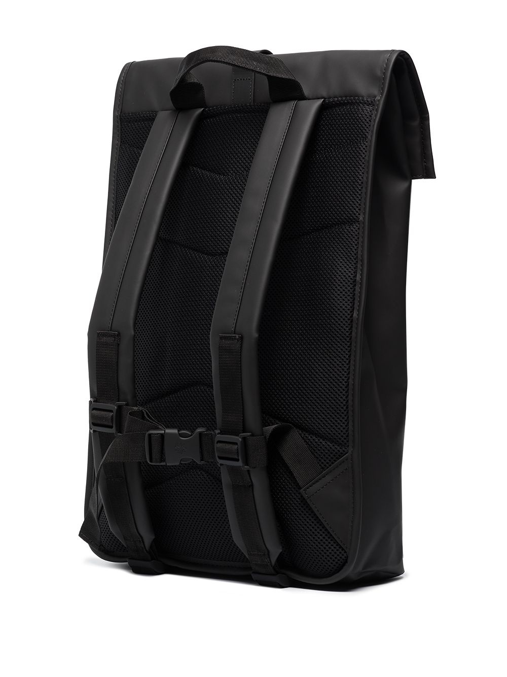 logo-embossed foldover backpack - 3