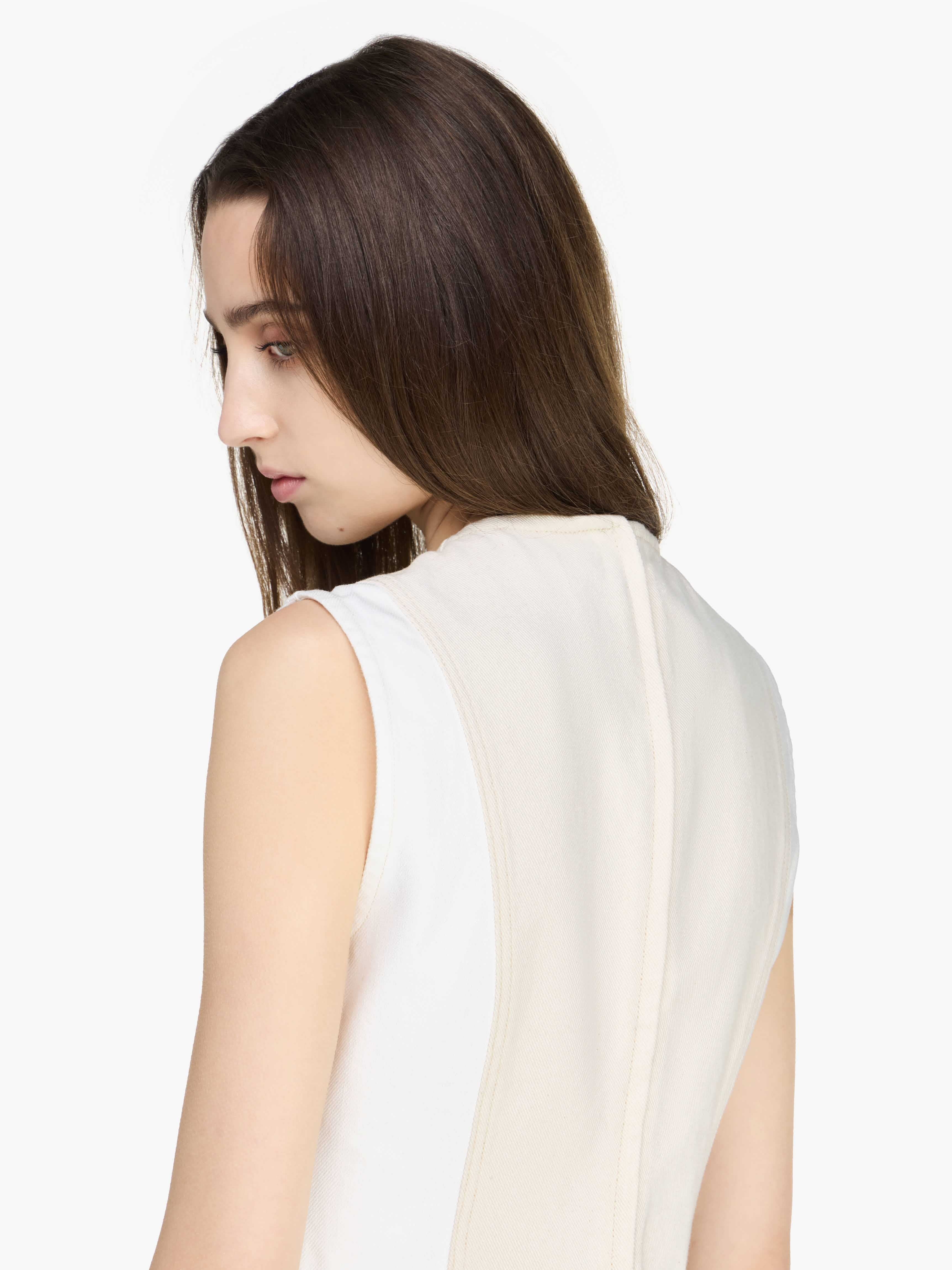 DENIM TWILL MINI SHIFT DRESS - 5