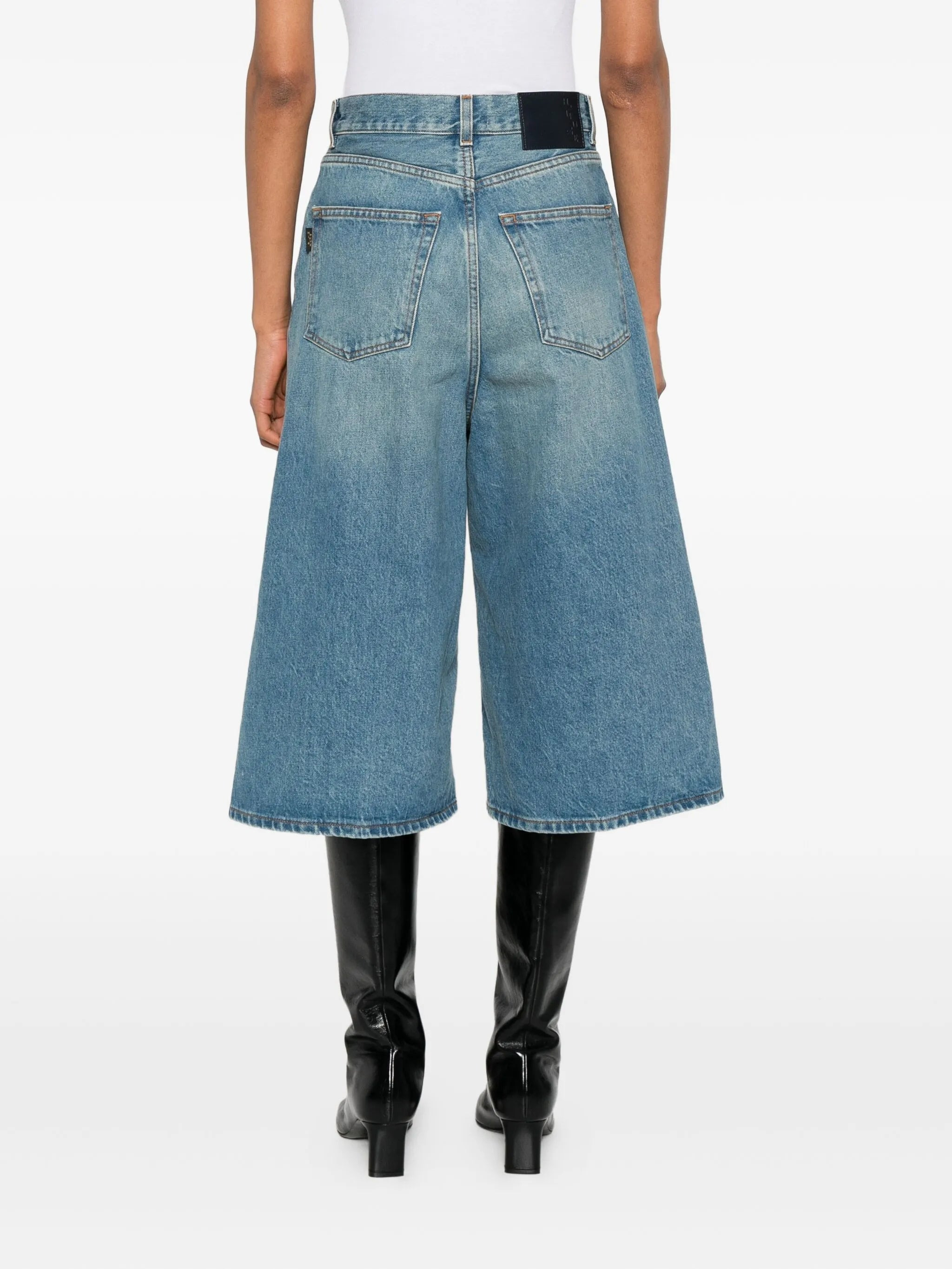 Haikure Cotton Denim Shorts - 2
