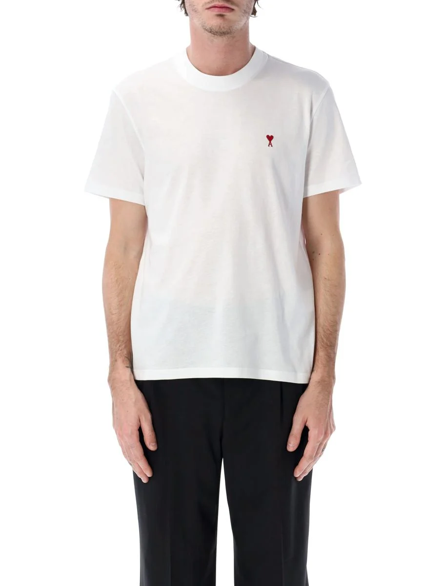 AMI Paris Organic Cotton De Coeur T-Shirt - 1