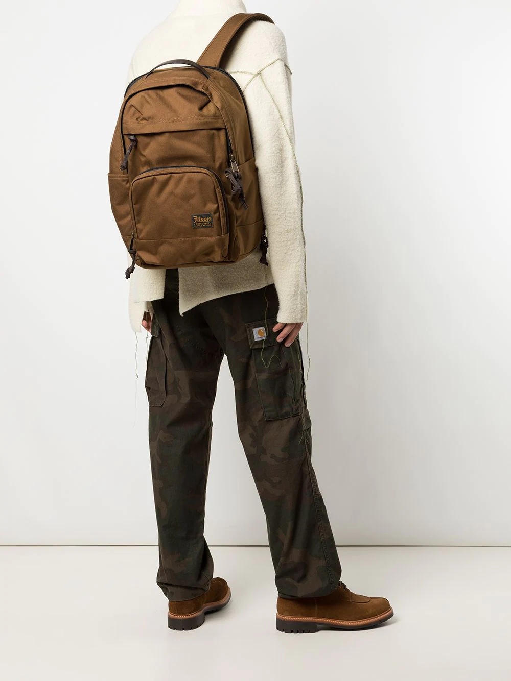 large logo-patch backpack - 2