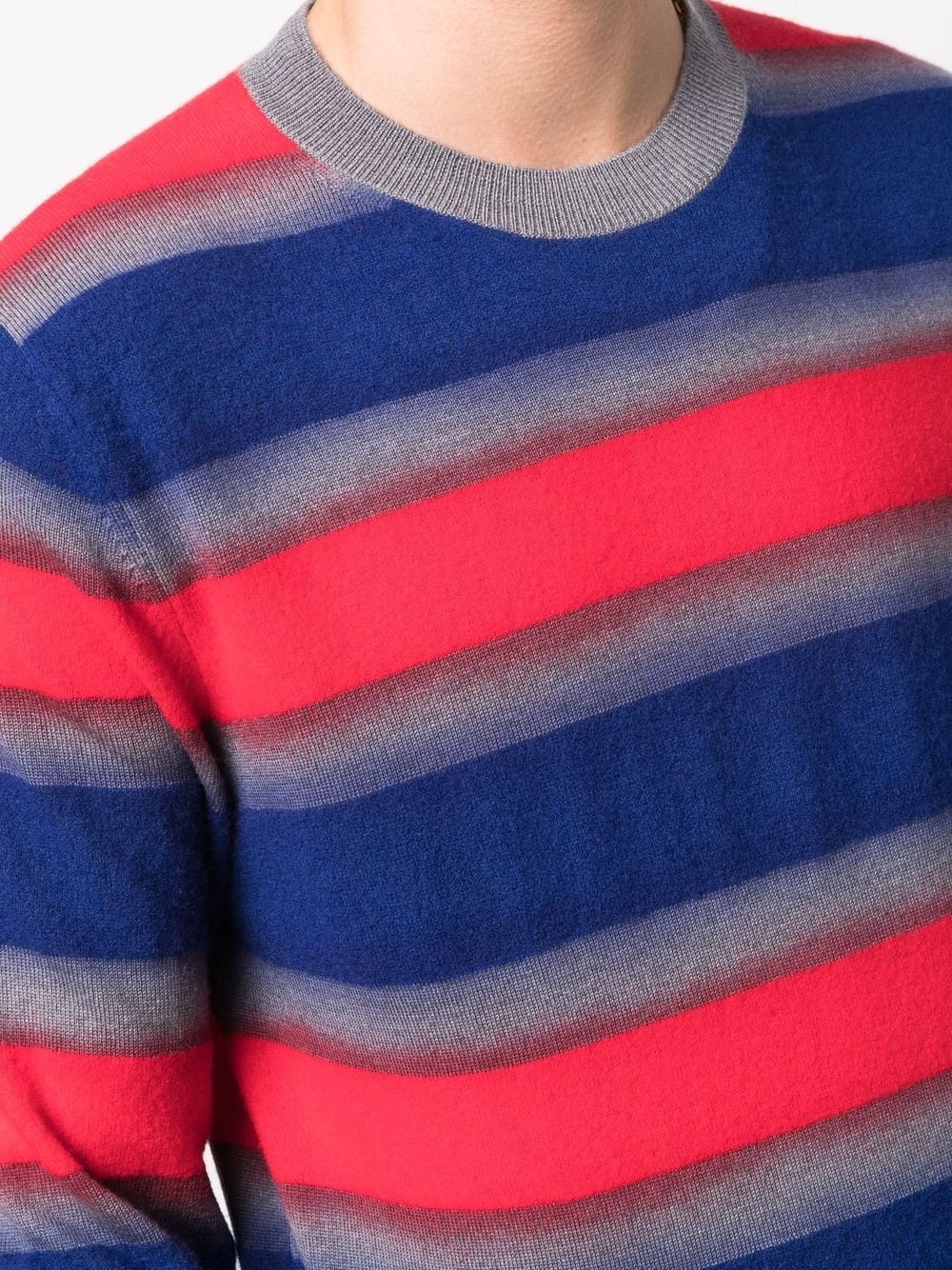 knitted striped jumper - 5