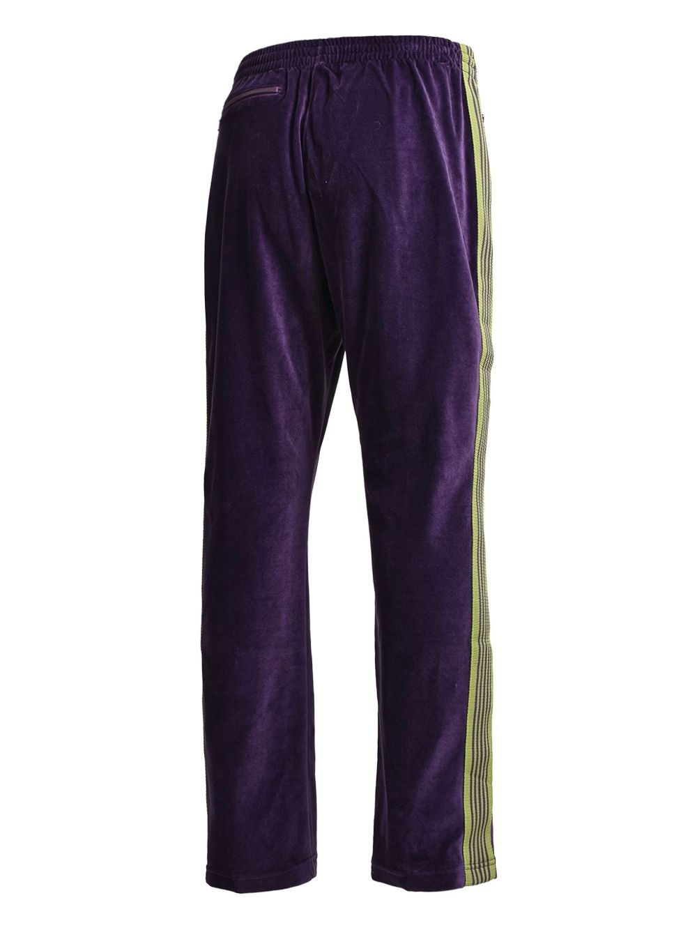 side-stripe velour track pants - 2