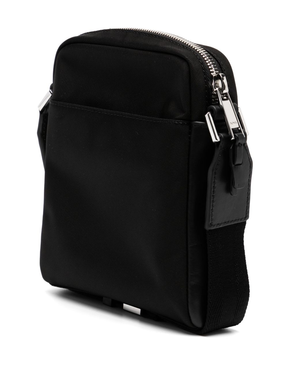 logo-embossed messenger bag - 3