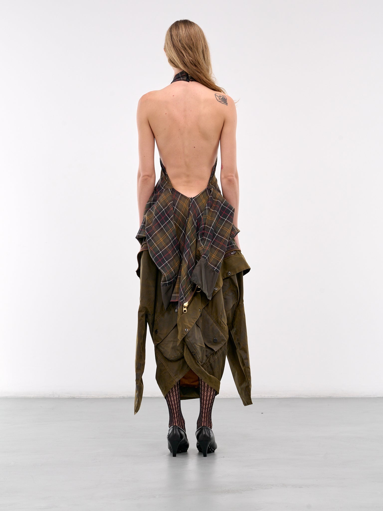 Inside-Out Waxed Jacket Dress - 3